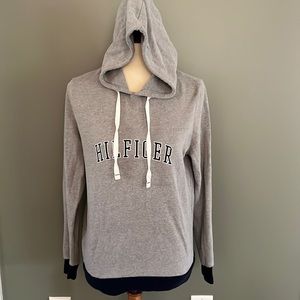 Hilfiger Lightweight Women’s Hoodie in Gray, Size Small